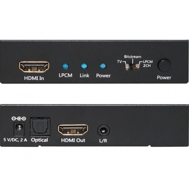 Extracteur HDMI 4K Audio 2 canaux - SPDIF / Jack