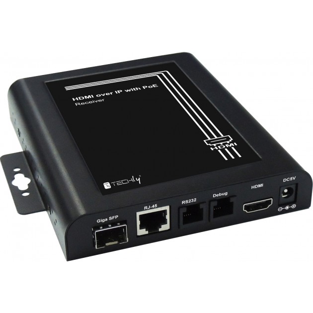 Récepteur HDMI sur IP avec POE Full HD s/ câble Cat 6 ou module SFP