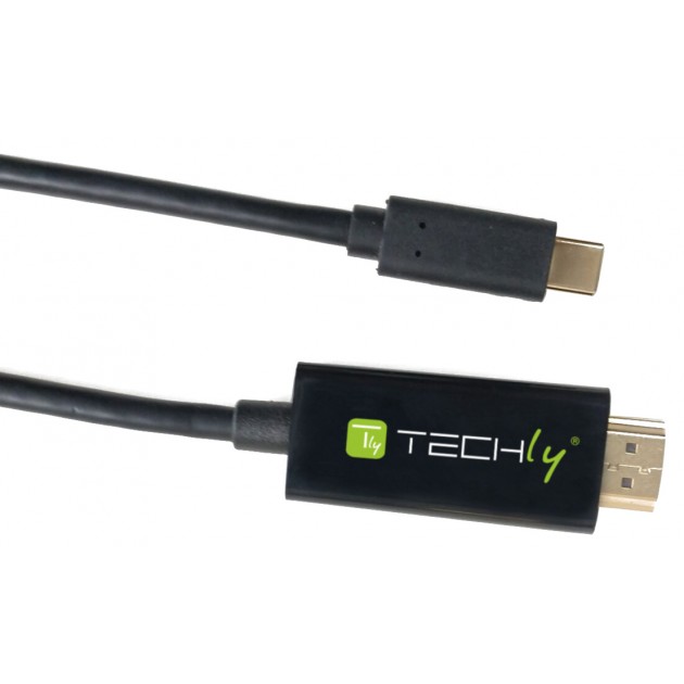 Cordon USB 3.1 Type C / M vers HDMI 2.0 / M - 4 K  60 Hz - Noir - 2 m