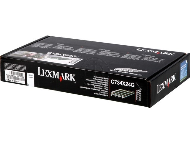 Pack de 4 Photoconducteurs Noir et Couleur 4 x 20 000 pages C734X24G