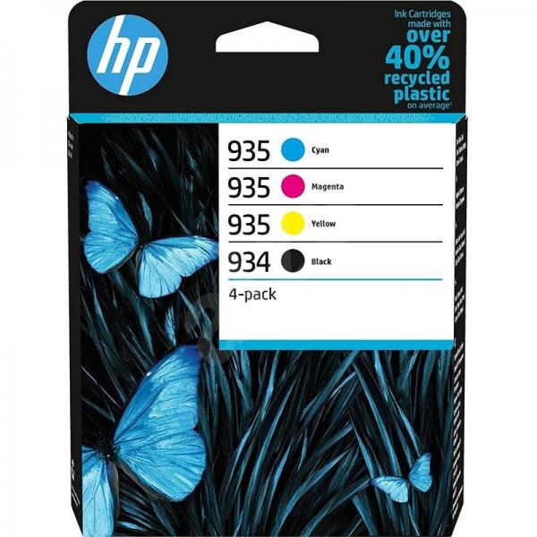 Pack 4 Cartouches jet d'encre 400 pages Noir, Cyan, Magenta, Yellow 934/935 6ZC72AE