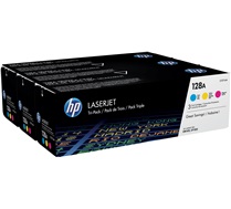 Pack de 3 Toners 128A Cyan Magenta Yellow 1300 pages CF371A