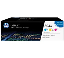 Pack de 3 Toners 304A Cyan Magenta Yellow 2800 pages 304A CF372A